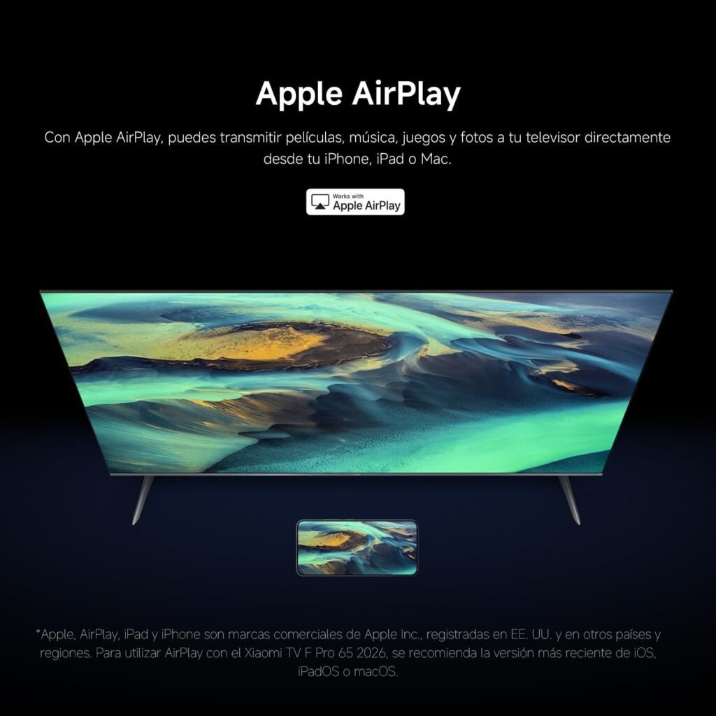 xiaomi tv f pro apple airplay
